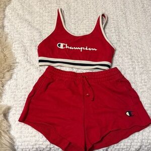 Champion Red Athletic Set